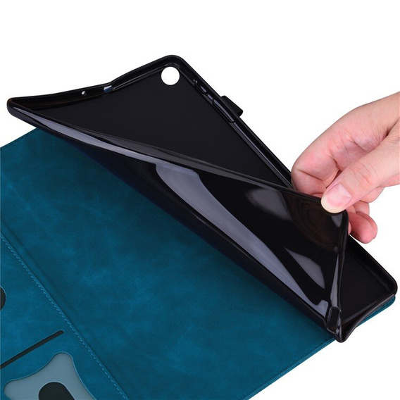 Pouzdro pro Lenovo Tab M11, Classic, s prostorem pro stylus, modré