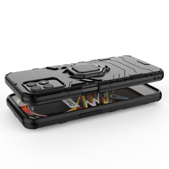 Pouzdro pro Realme 8i, Kickstand Ring, černé