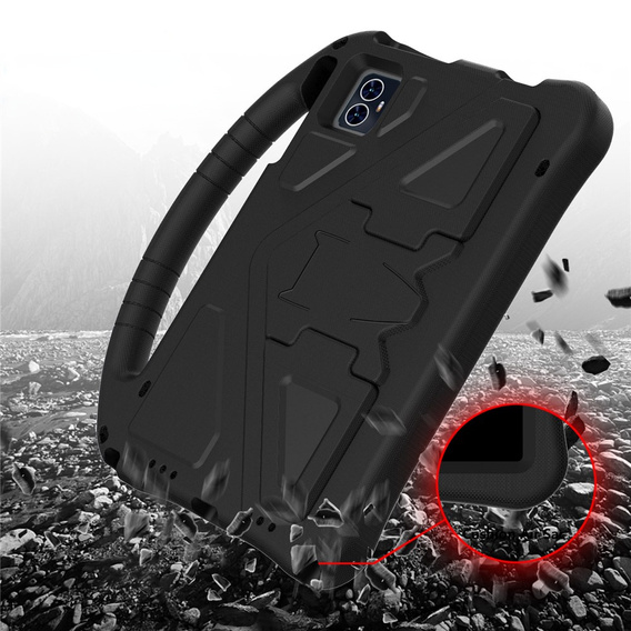 Dětské pouzdro pro T Tablet 2 5G, se stojánkem a rukojetí, černé