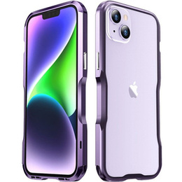 Pouzdro LUPHIE pro iPhone 14 Plus, Armor Bumper, fialové