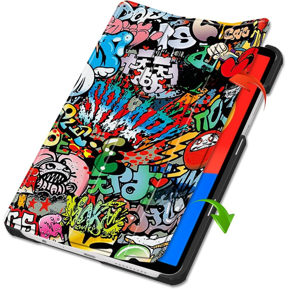 Pouzdro pro Xiaomi Redmi Pad SE 8.7, Smartcase, graffiti