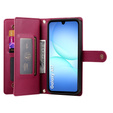 Flipové pouzdro Wallet Zipper Pocket pro Samsung Galaxy A17 5G, Wallet Zipper Pocket, červené