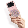 Pouzdro pro Xiaomi Poco M4 Pro 4G, Glittery, růžové