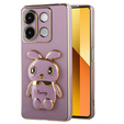Pouzdro pro Xiaomi Redmi Note 13 5G, Rabbit, fialové + 9H tvrzené sklo