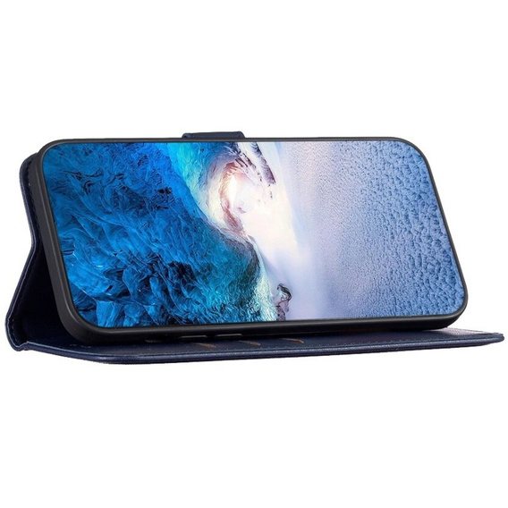 Klopové pouzdro pro Samsung Galaxy A55 5G,BINFEN Wallet, modré