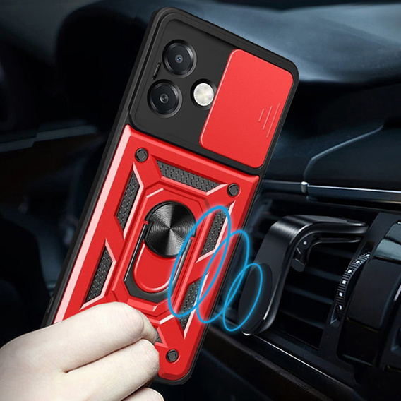 Pouzdro pro Oppo A40 / Oppo A40m, CamShield Slide, červené