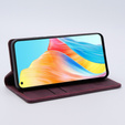 Pouzdro pro Oppo A78 4G, ERBORD Vintage peněženka s klopou, červené