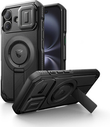 Pancéřové pouzdro pro iPhone 16, Dexnor CamProtect MagSafe, černé