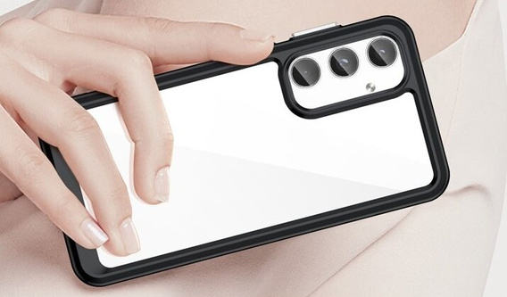Pouzdro pro Samsung Galaxy A55 5G, Fusion Hybrid, transparentní / černé