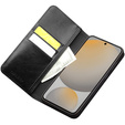 Flipové pouzdro pro Samsung Galaxy S25 FE, QIALINO Leather Wallet, černé