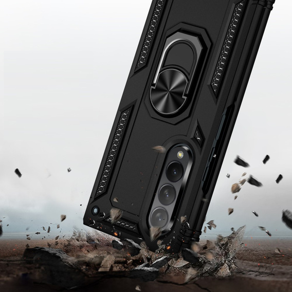 Pancéřové pouzdro pro Samsung Galaxy Z Fold3 5G, Nox Case Ring, černé