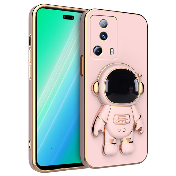 Pouzdro pro Xiaomi 13 Lite, Astronaut, růžové rose gold