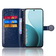 Klopové pouzdro pro Oppo Reno 14F, Wallet Rhombus, modré