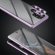 Pouzdro pro Samsung Galaxy S21 Ultra, Magnetic Dual Glass, fialové