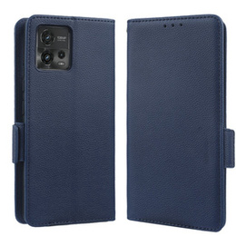 Klopové pouzdro pro Motorola Moto G72, Wallet Thin Magnet, námořnicky modré