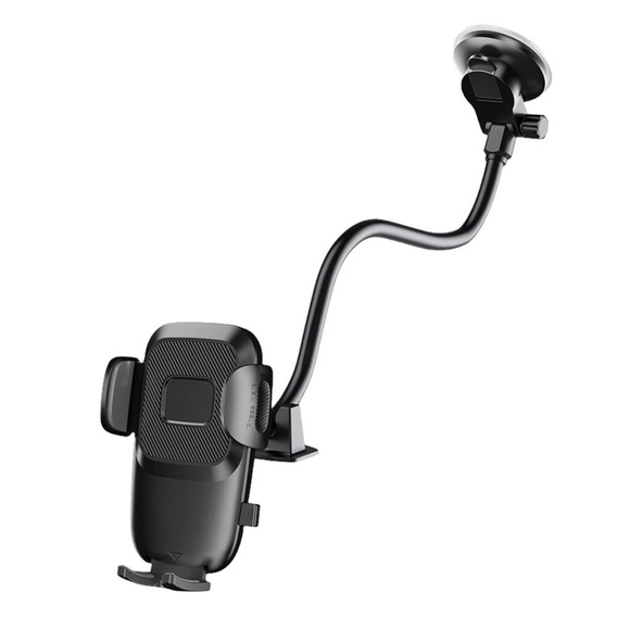 Držák do auta na čelní sklo, dlouhé rameno 30 cm pro telefony 4,7–7 palců