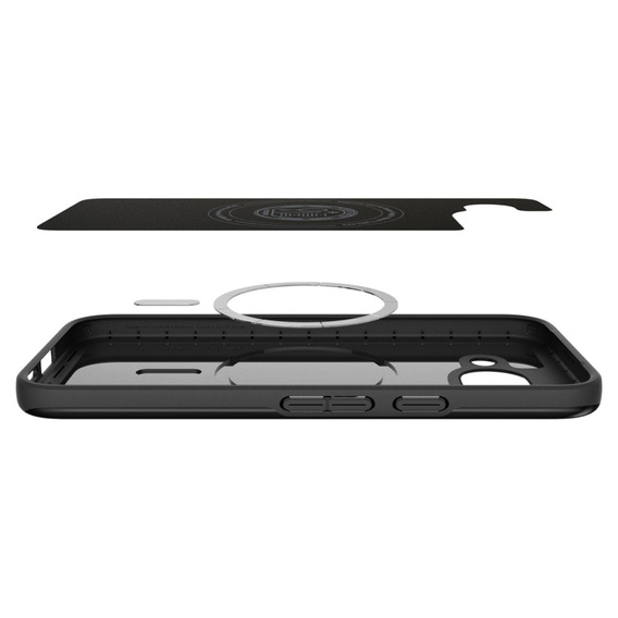 Pouzdro Spigen pro Google Pixel 9A, Thin Fit Mag, černé + 9H tvrzené sklo