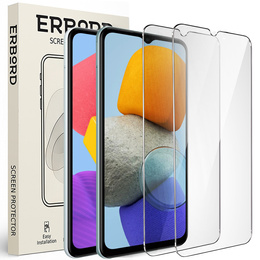 2x tvrzené sklo pro Samsung Galaxy M23 / M13, ERBORD 9H Hard Glass na displeji