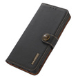 KHAZNEH RFID pouzdro pro Xiaomi Redmi Note 13 Pro 5G, Litchi Texture, černé