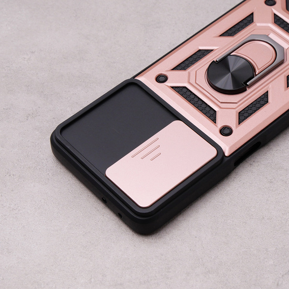 Pouzdro pro Oppo A98 5G, CamShield Slide, růžové rose gold