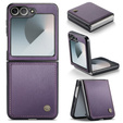 Pouzdro pro Samsung Galaxy Z Flip7 FE / Z Flip6, CASEME Litchi Leather, fialové