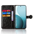 Klopové pouzdro pro Oppo Reno 14F, Wallet Rhombus, černé