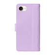 Pouzdro s klopou pro iPhone 16E, Rhombus Crossbody Leather, fialové