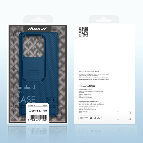 Pouzdro pro Xiaomi 13 Pro, obrněné Nillkin, CamShield Pro, modré