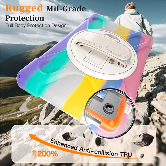 Pevné pouzdro s podstavcem a ramenním popruhem pro Samsung Galaxy Tab A11