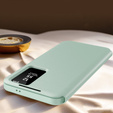 Flipové pouzdro pro Samsung Galaxy A55 5G, Smart View Wallet, zelené