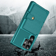 Pouzdro pro Samsung Galaxy S24 Ultra, Card Holder Kickstand, zelené