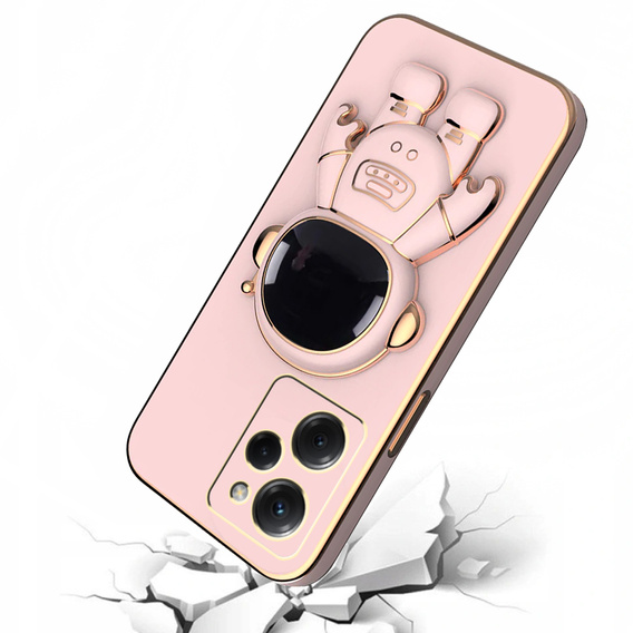 Pouzdro pro Xiaomi Poco X5 Pro 5G, Astronaut, růžové rose gold