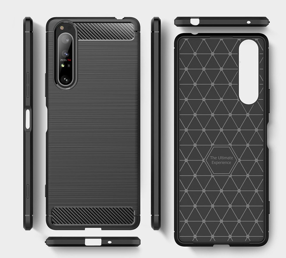 Pouzdro pro Sony Xperia 1 II, Carbon, černé