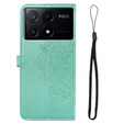 Klopové pouzdro pro Xiaomi Poco X6 Pro 5G, Mandala, růžové rose gold