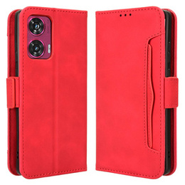 Klopové pouzdro pro Motorola Edge 50 Fusion 5G, Card Slot, červené
