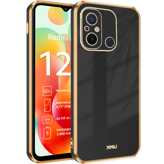 Pouzdro pro Xiaomi Redmi 12C, Glamour CamShield, černé