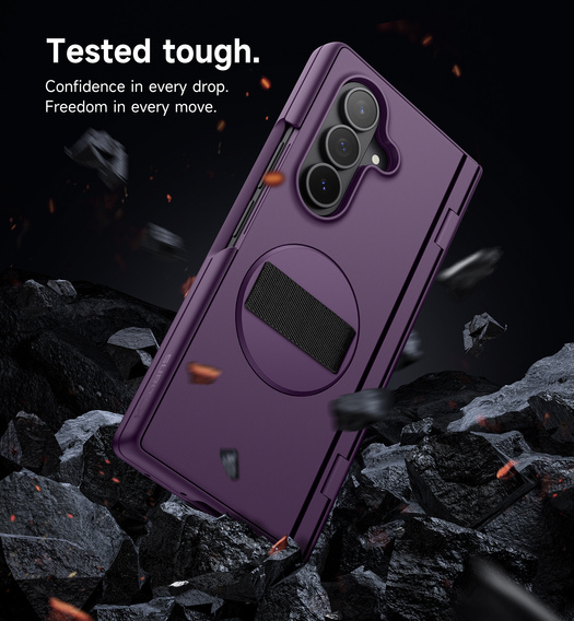 Pouzdro Suritch s 360° stojánkem a integrovaným krytem displeje pro Samsung Galaxy Z Fold7