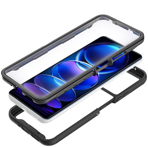Pouzdro pro Xiaomi Redmi Note 12 5G / POCO X5 5G, Shockproof, s fólií, černé