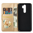 Klopové pouzdro pro Xiaomi Redmi Note 8 Pro, Wallet Zippered, zlaté