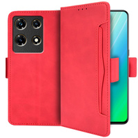 Klopové pouzdro pro Infinix Note 30 Pro 4G, Card Slot, červené