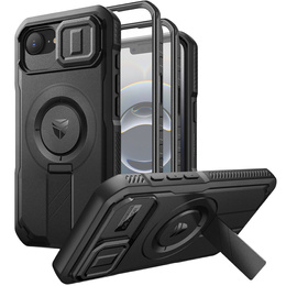 Pancéřové pouzdro pro iPhone 16e, Dexnor CamProtect MagSafe, černé
