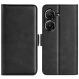 Klopové pouzdro pro Asus Zenfone 9 5G / 10 5G, Wallet PU Leather Case, černé