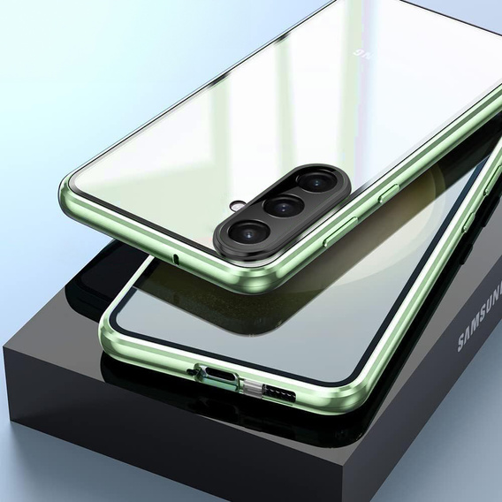Pouzdro pro Samsung Galaxy A26, Magnetic Dual Glass, zelené