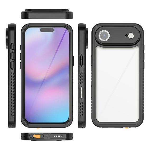 Pouzdro pro iPhone Air, vodotěsné IP68 Redpepper, černé