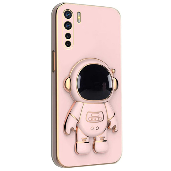 Pouzdro pro Oppo A91/F15, Astronaut, růžové