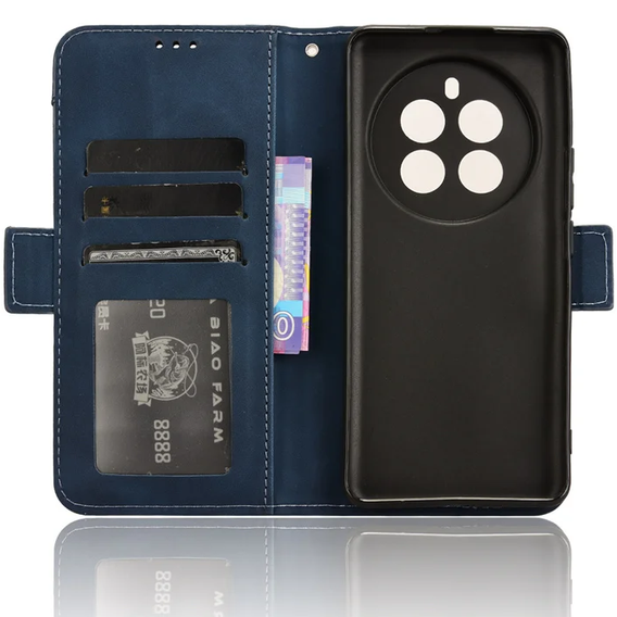 Klopové pouzdro pro Realme 12 Pro 5G / 12 Pro+ 5G, Card Slot, námořnicky modré