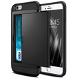Pouzdro pro iPhone 7/8/SE 2020/SE 2022, Sliding Card Holder, černé