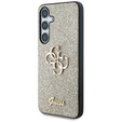 Pouzdro GUESS Fixed Glitter Big 4G Logo pro Samsung Galaxy S25
