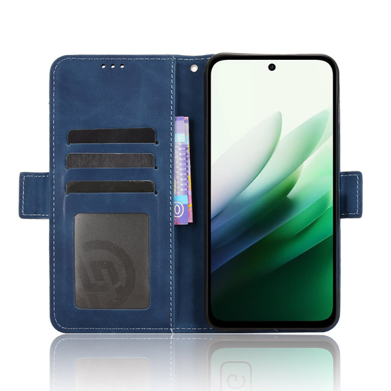 Klopové pouzdro pro Xiaomi Redmi 15 5G / 4G, slot na karty, peněženka, tmavě modré