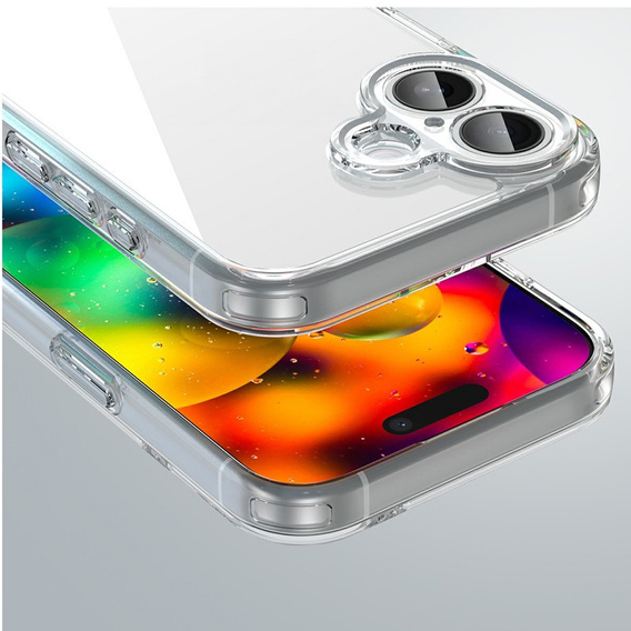 Pouzdro pro iPhone 17, s krytem fotoaparátu, průhledné
